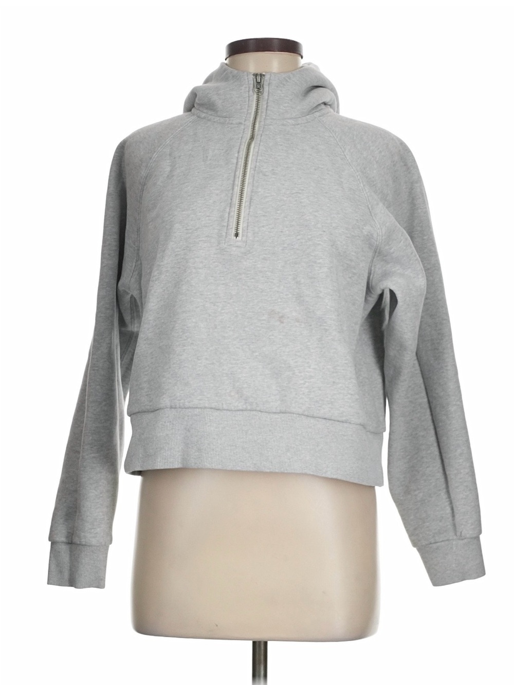 Gray Vuori Half-Zip Hooded Women’s Sweatshirt